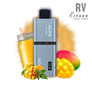 AGER SQ 14000 Puff Disposable Vape - Double Mango - Riyadh Vape Shop