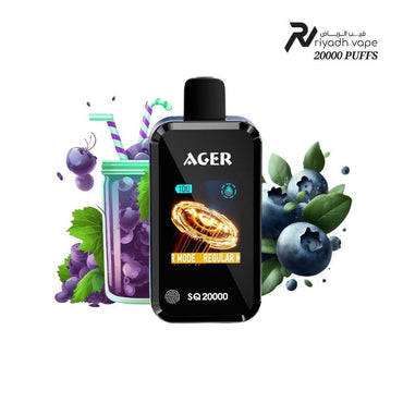 AGER SQ 20000 Puffs Disposable Vape - Grape Blueberry - Riyadh Vape Shop