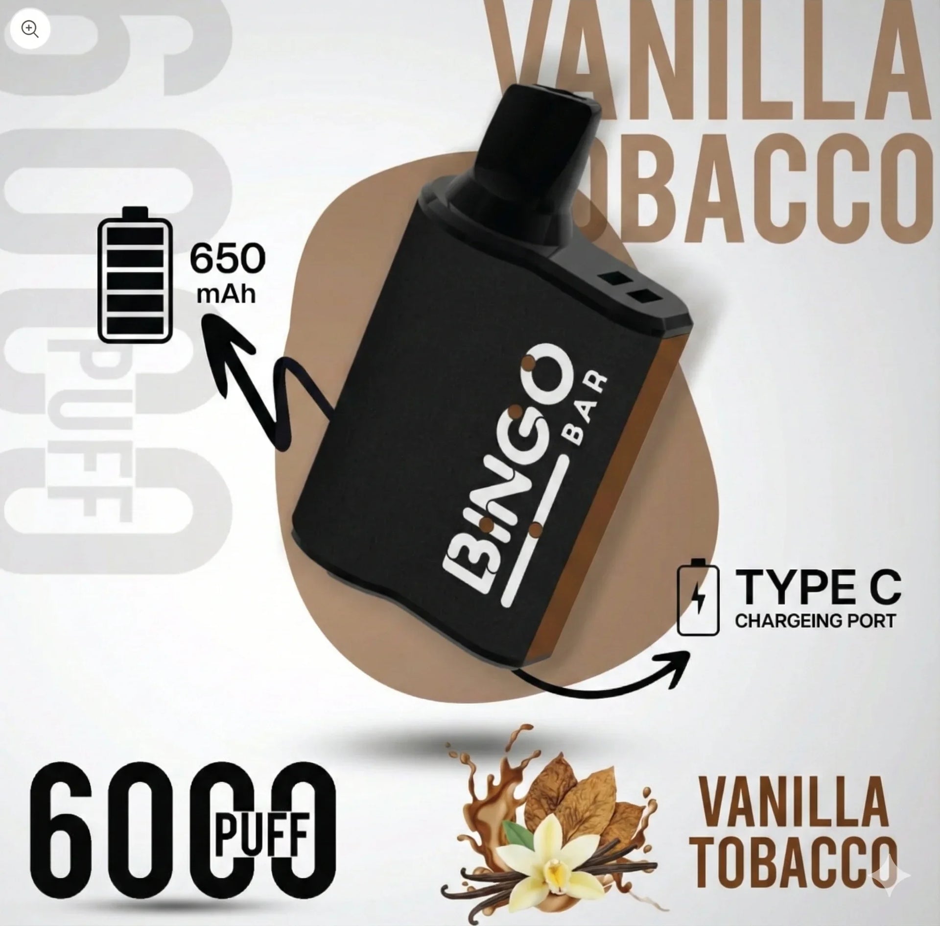 Bingo 6000 Vanilla Tobacco Disposable Vape Riyadh Riyadh Vape Shop Bingo 6000 Vanilla Tobacco Disposable Vape Riyadh Riyadh Vape Shop