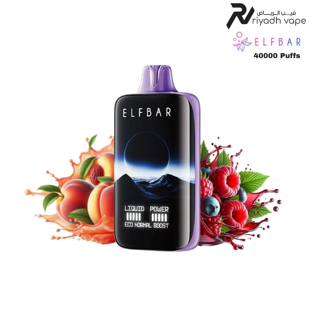 Elfbar Moon Night 40000 Puffs Peach Berry Disposable Vape, the best disposable vape in saudi arabia riyadh vape shop