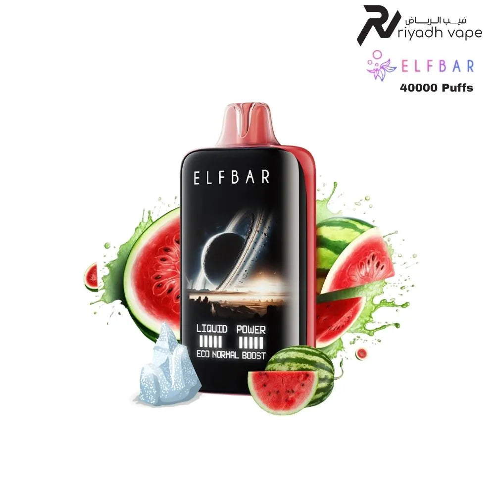 Elfbar Moon Night 40000 Puffs  Watermelon ice Disposable Vape, the best disposable vape in saudi arabia riyadh vape shop 