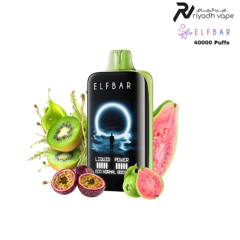 Elfbar Moon Night 40000 Puffs Kiwi Passion fruit Guav Disposable Vape, the best disposable vape in saudi arabia riyadh vape shop 