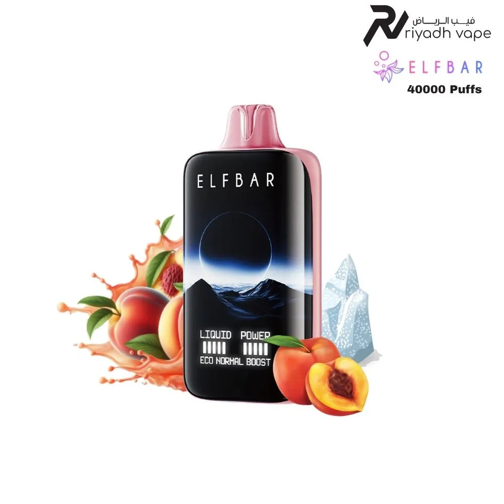 Elfbar Moon Night 40000 Puffs Peach Ice Disposable Vape collection 
