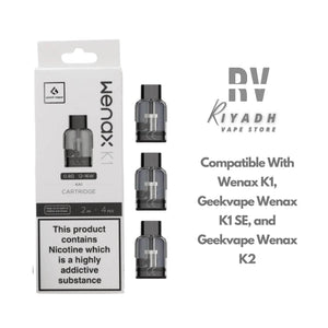 GheekVape Wenax K1 & K2 0.8Ω - 1.2Ω Replacement Pods Coil - Vape Riyadh - Riyadh Vape Shop