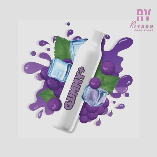 Gummy+ 2200 Puff Disposable Vape - Grape Ice 20MG - Riyadh Vape Shop