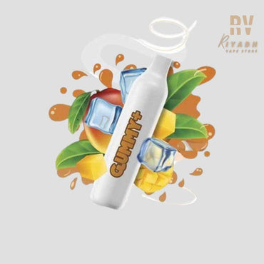 Gummy+ 2200 Puff Disposable Vape - Mango Ice 20MG - Riyadh Vape Shop