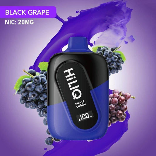 HiLIQ Skate 10000 Puff Disposable Vape - Black Grape 20 MG - Riyadh Vape Shop