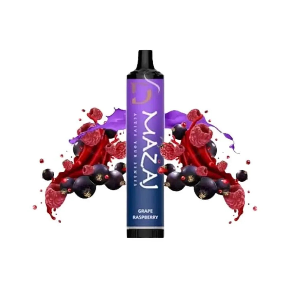 MAZAJ – Demon Grape Raspberry Disposable E-Cig (4000 puff) 50mg - Saudi Riyadh Vape Shop - Riyadh Vape Shop