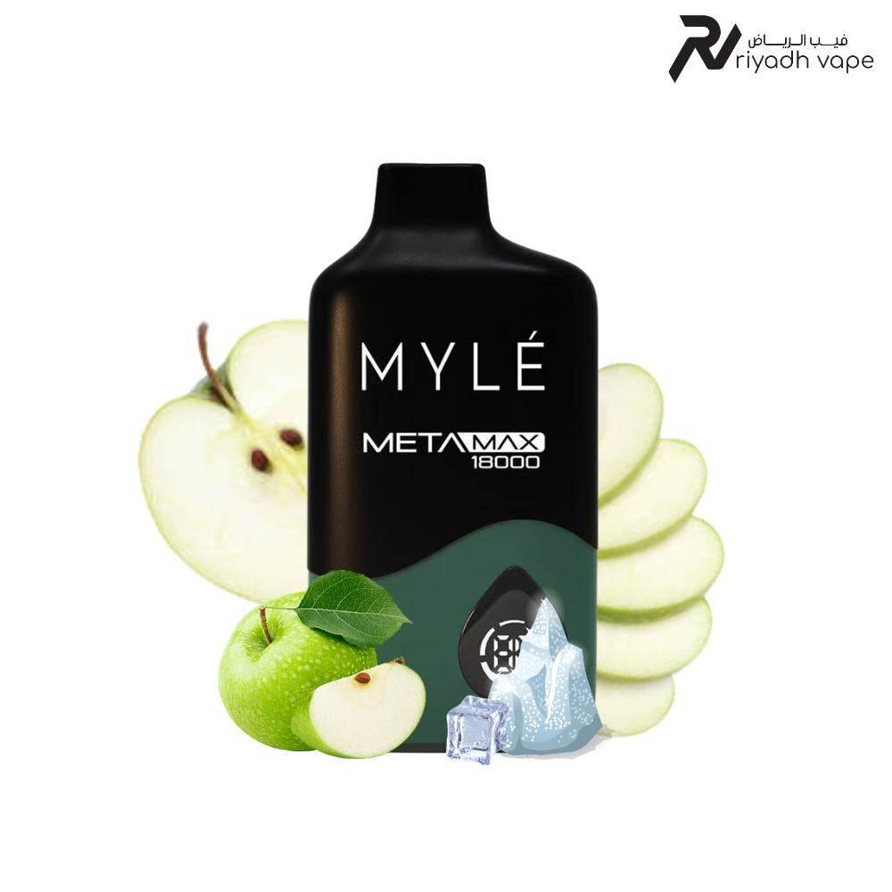 MYLE Meta Max 18000 Puffs Disposable Vape Device - Apple Ice - Riyadh Vape Shop