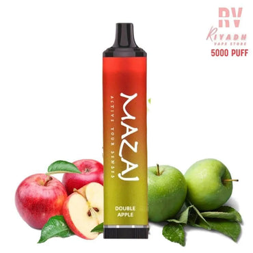 Mazaj 5000 Puff Disposable Vape Double Apple - مزاج فيب - Riyadh Vape Shop