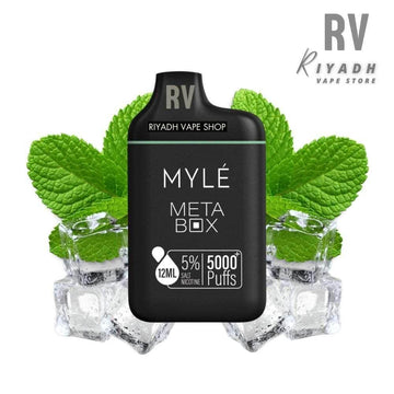 Myle Meta Box 5000 Puff Disposable Vape - Mint Ice - Riyadh Vape Shop