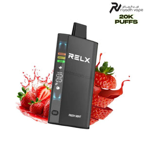 RELX Disposable Vape 20000 Puffs Strawberry Burst available in riyadh vape shop 
