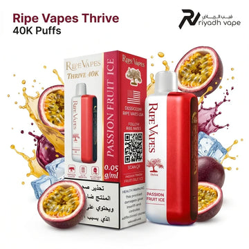 Ripe Vapes Thrive 40k Disposable Vape - Passion Fruit Ice - Riyadh Vape Shop - Disposable Vape