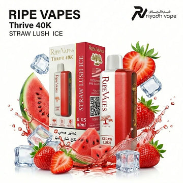 Ripe Vapes Thrive 40k Disposable Vape - Straw Lush - Riyadh Vape Shop - Disposable Vape