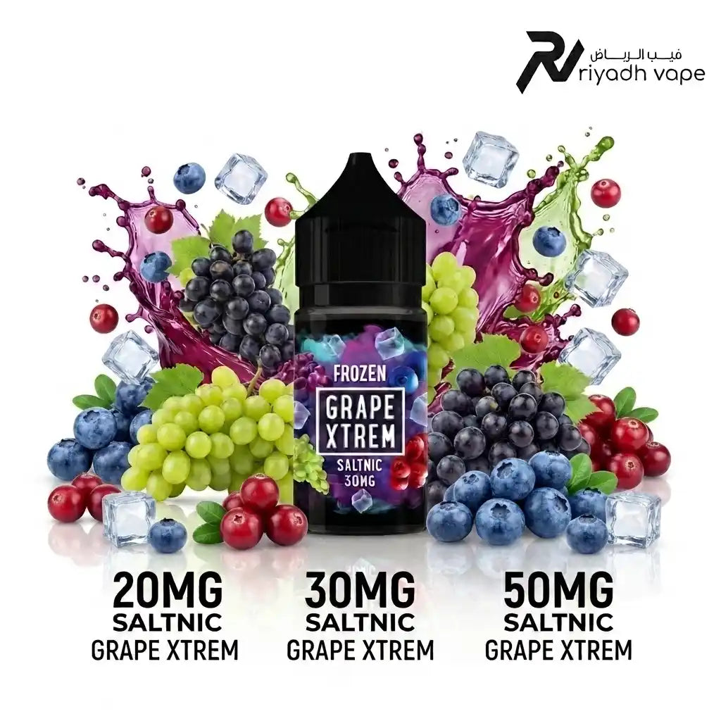 Sam's Vape Grape Xtreme Frozen salt nic e-liquid 30ml, iced grape, blueberry, cranberry, Riyadh Vape Shop