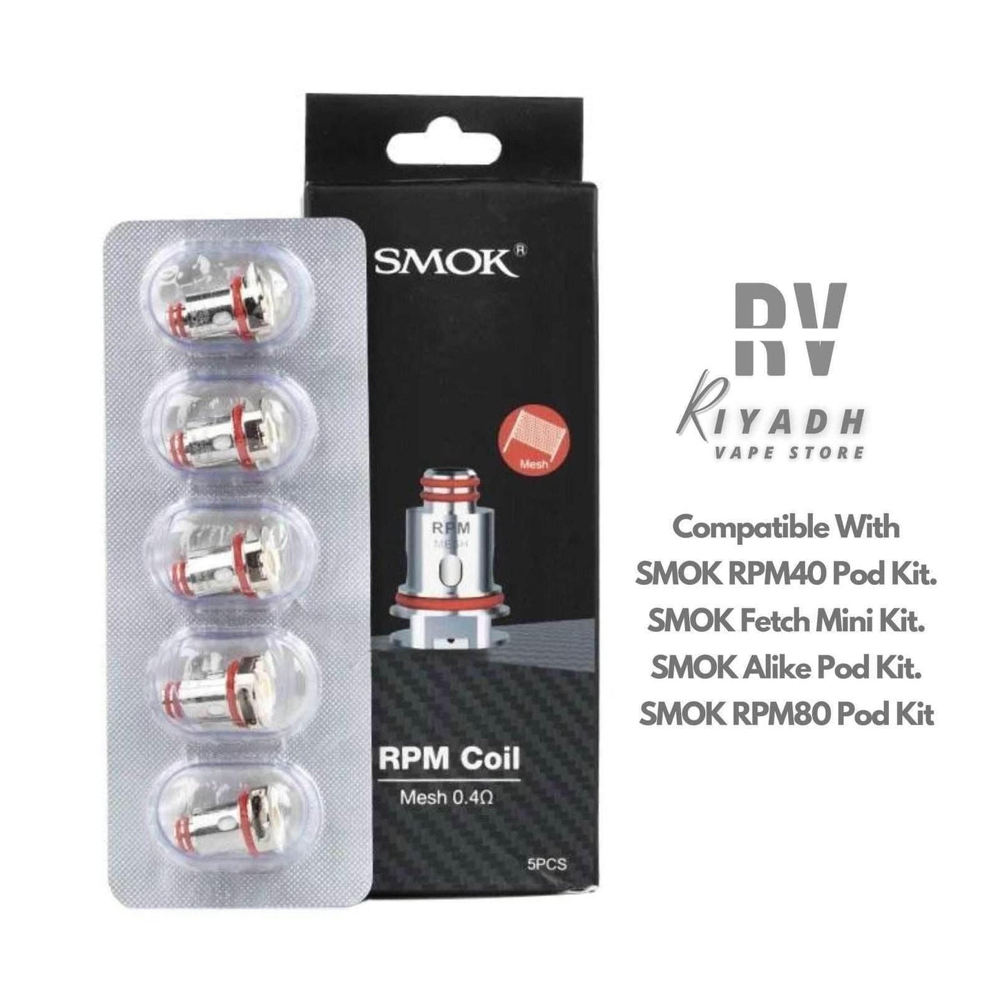 Smok RPM 0.4Ω Replacement Coil - Vape Riyadh - Riyadh Vape Shop