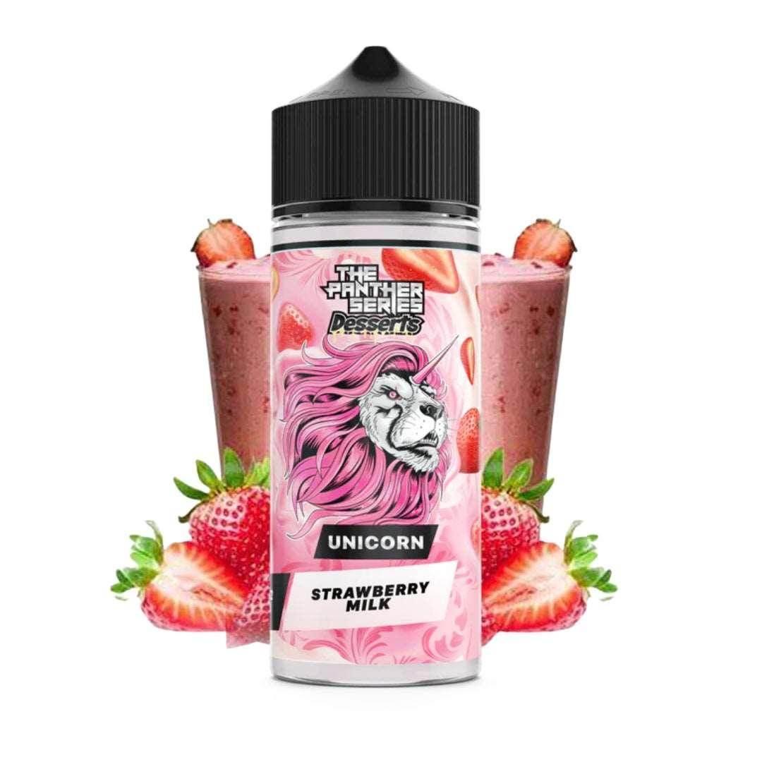 The Panther Desserts Series Unicorn Strawberry Milk 120ML 3 Mg Vape Juice - Vape Riyadh - Riyadh Vape Shop