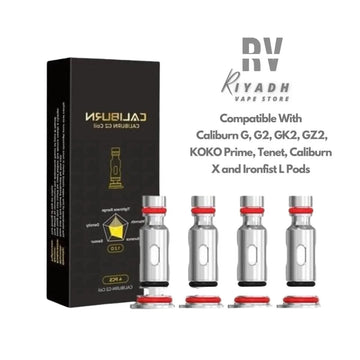 Uwell Caliburn G & Caliburn G2 Replacement Coils 0.8Ω, 1.0Ω, 1.2Ω Ohm - Vape Riyadh - Riyadh Vape Shop - Coils And Pods