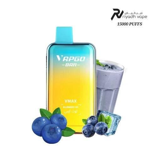 VAPGO VMAX 15000 Puffs Disposable Vape - Blueberry Ice - Riyadh Vape Shop