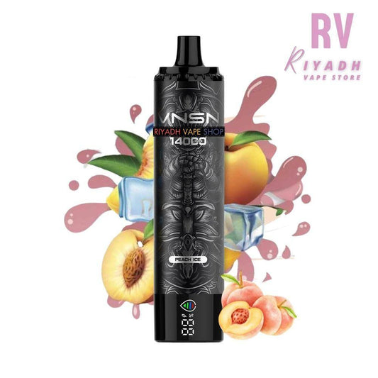 VNSN QUAKE PRO 14000 Puffs - Peach Ice Disposable Vape - Riyadh Vape Shop
