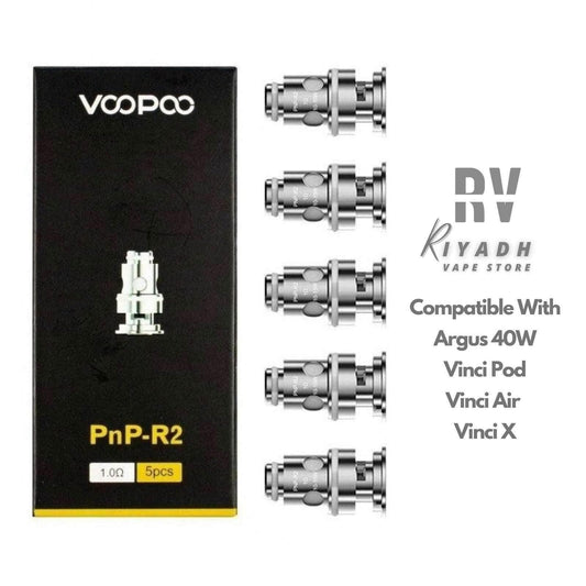 Voopoo PnP-R2 1.0 Ω Replacement Coil For Argus 40 , Vinci ,Vinci X - Vape Riyadh - Riyadh Vape Shop
