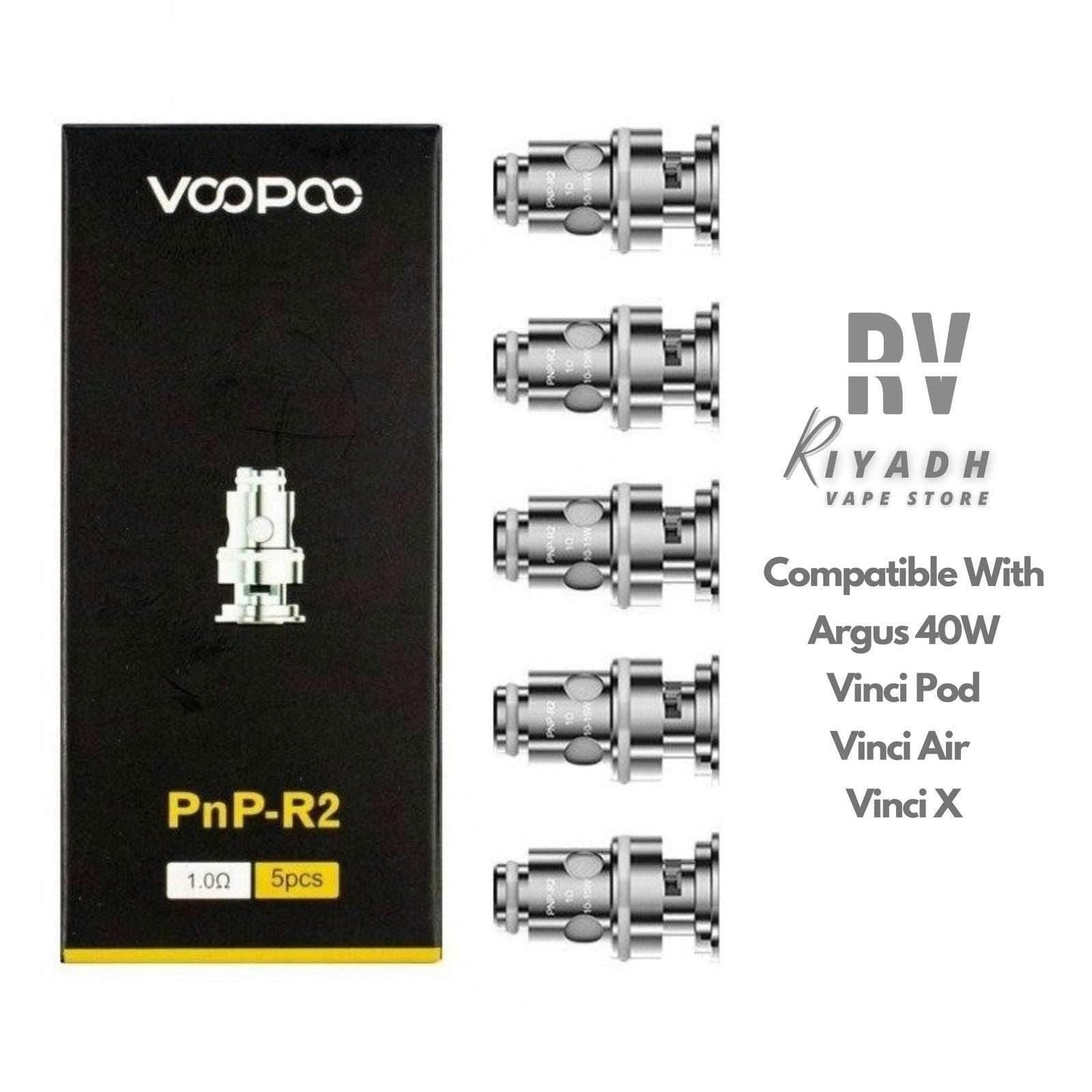 Voopoo PnP-R2 1.0 Ω Replacement Coil For Argus 40 , Vinci ,Vinci X - Vape Riyadh - Riyadh Vape Shop