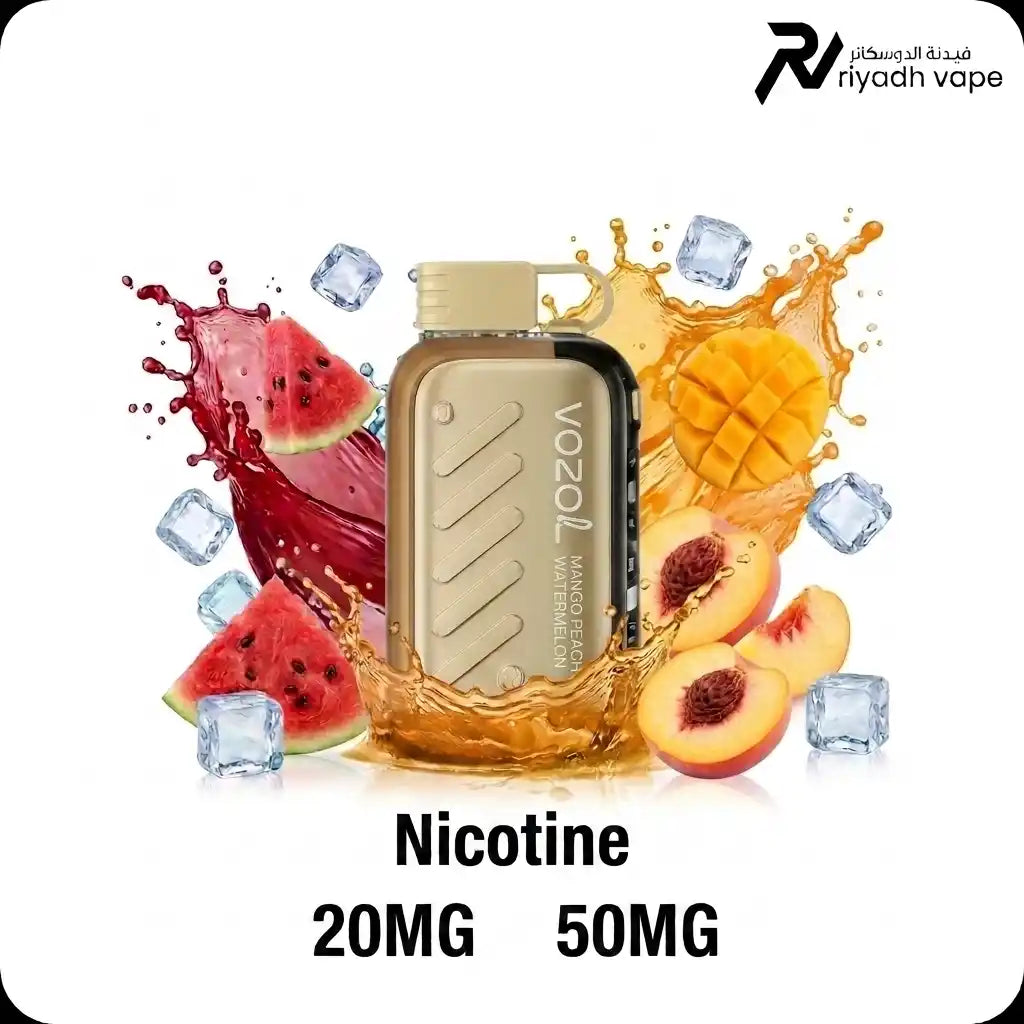 Vozol Gear Ice & Sweet Peach Mango Watermelon 50000 puffs disposable vape