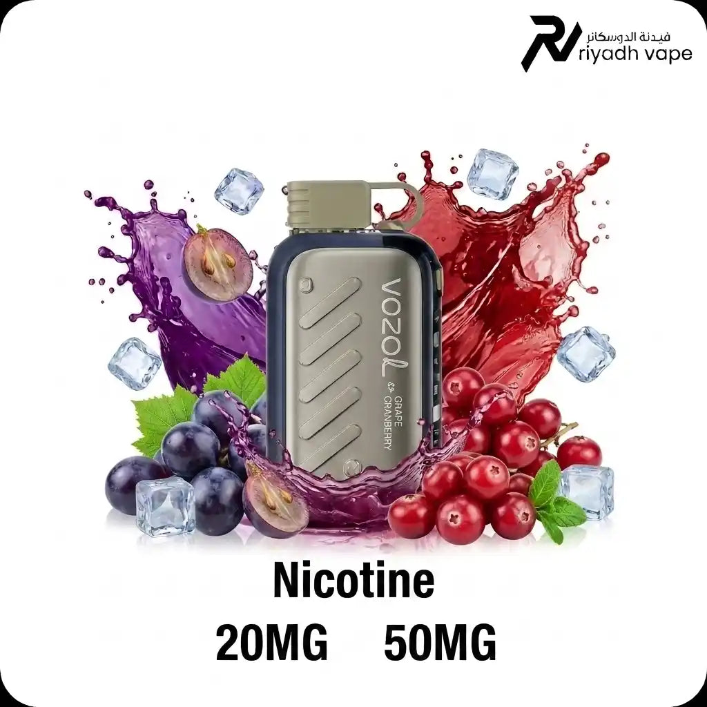 Vozol Gear Ice & Sweet Grape Cranberry 50000 puffs disposable vape