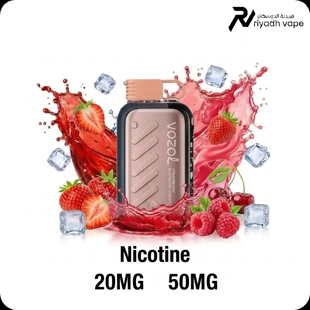 Vozol Gear Ice & Sweet Strawberry Raspberry Cherry 50000 puffs disposable vape