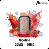 Vozol Gear Ice & Sweet 50000 Puffs Disposable Vape - Strawberry Raspberry Cherry