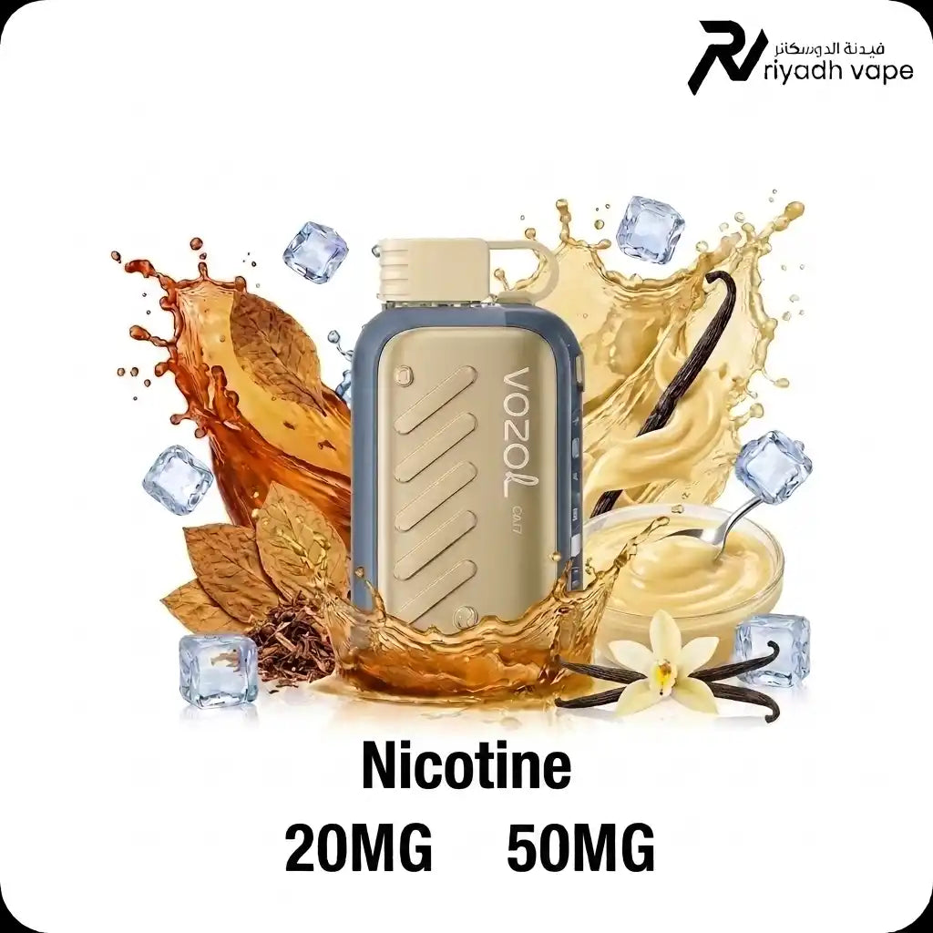 Vozol Gear Ice & Sweet VCT Vanilla Custard Tobacco 50000 puffs disposable vape