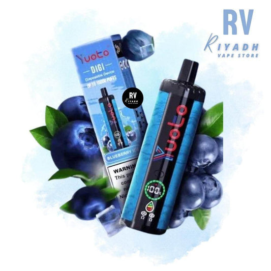 YUOTO DIGI 15000 Puffs Blueberry Ice Disposable Vape - Riyadh Vape Shop