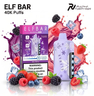 Elfbar Ice King Pro 40K Mix Berry disposable vape - 40,000 puffs, sweet and tart berry blend, same-day delivery in Riyadh