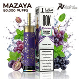 Mazaya E Hookah Deep Cloud 80K Disposable Vape - Grape Mint