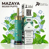 Mazaya E Hookah Deep Cloud 80K Disposable Vape - Mint