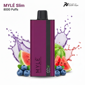 Myle Slim Blueberry Watermelon Disposable Vape – Best Vape in Riyadh Saudi Arabia | 8000 Puffs | 99 SR | Same Day Delivery