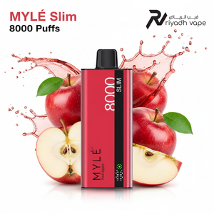 Myle Slim Red Apple Disposable Vape – Best Vape in Riyadh Saudi Arabia | 8000 Puffs | 99 SR | Same Day Delivery
